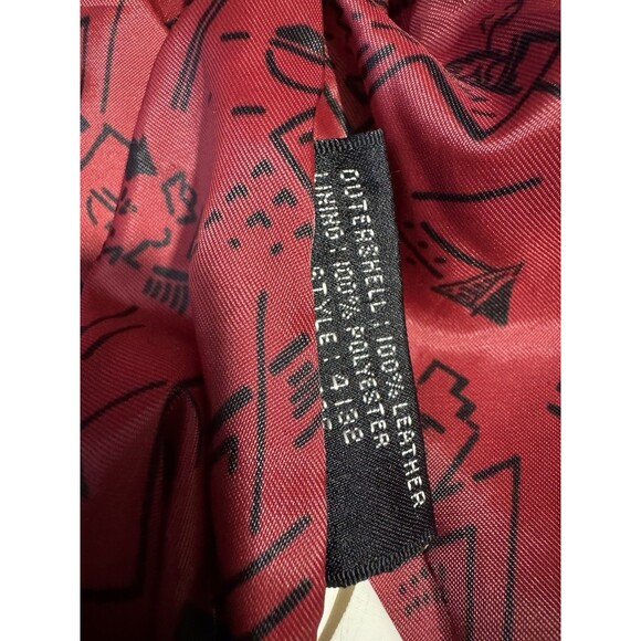 Vintage Chia Leather Jacket Womens Small Black Fringe Western Cowgirl Nashville - Picture 7 of 11